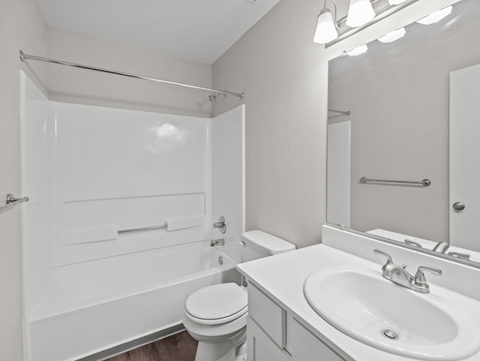 Floor plan for 3 beds, 2 baths, 1322 sqft